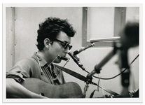 Photograph of Bob Dylan in 1962 by Joe Alper -- With Alper Backstamps